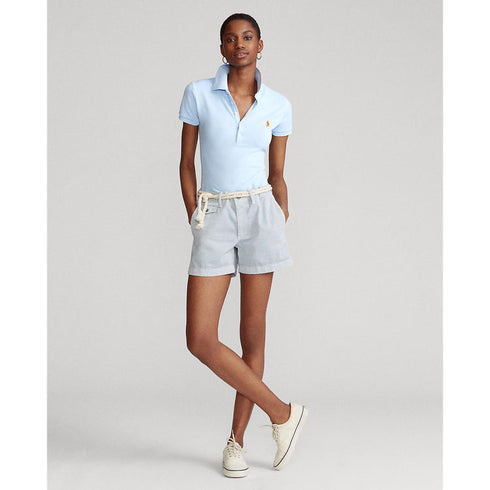 POLO RALPH LAUREN SLIM FIT STRETCH POLO SHIRT- SKY BLUE